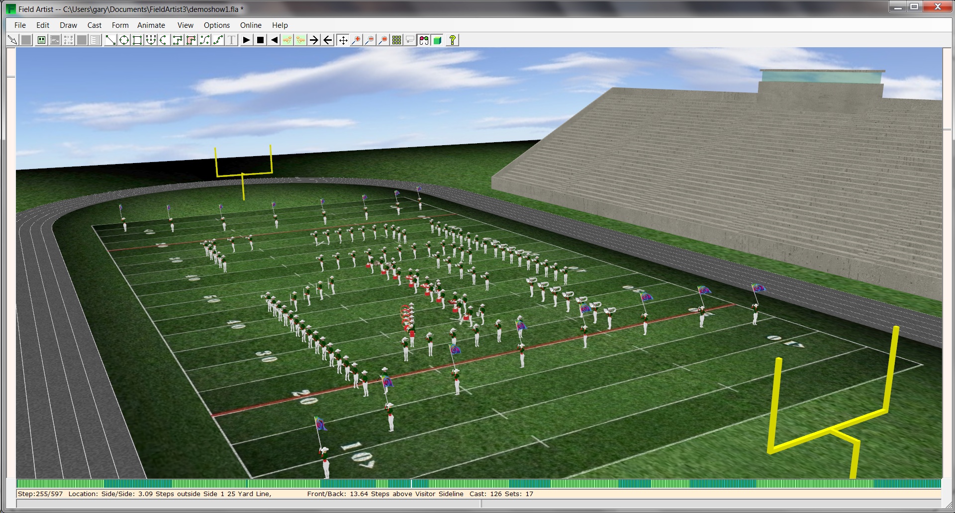 marching band drill design software